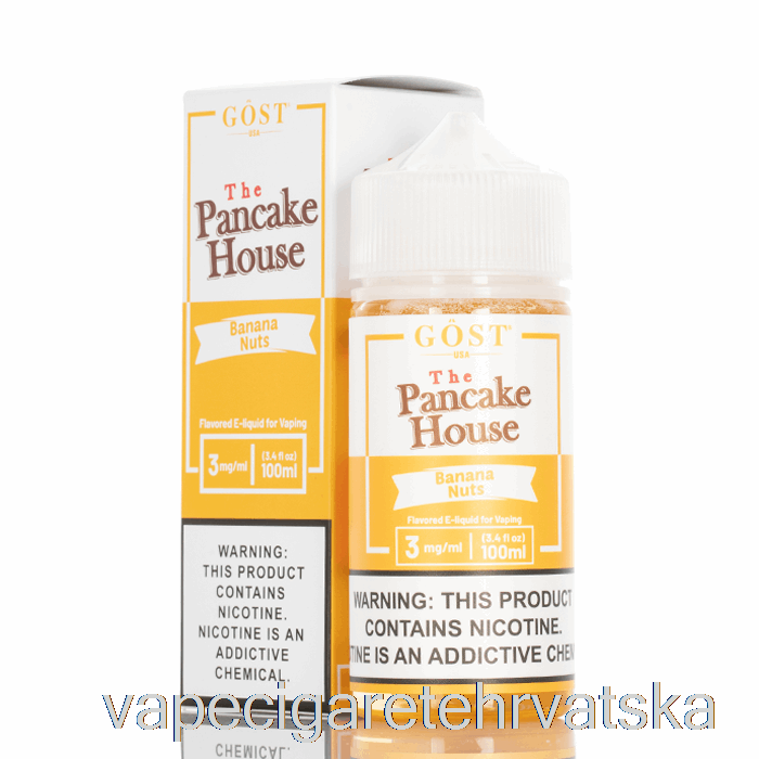 Vape Hrvatska Banana Nuts - The Pancake House - Gost Vapor - 100ml 6mg